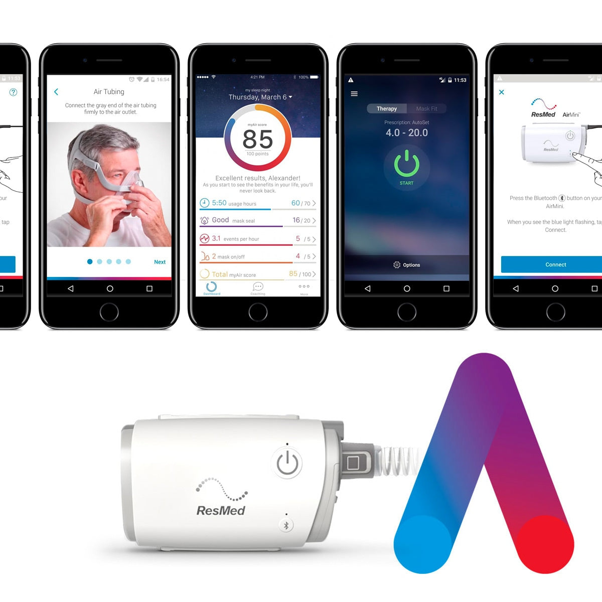 瑞思迈 AirMini AutoSet 旅行 CPAP 缩略图 7