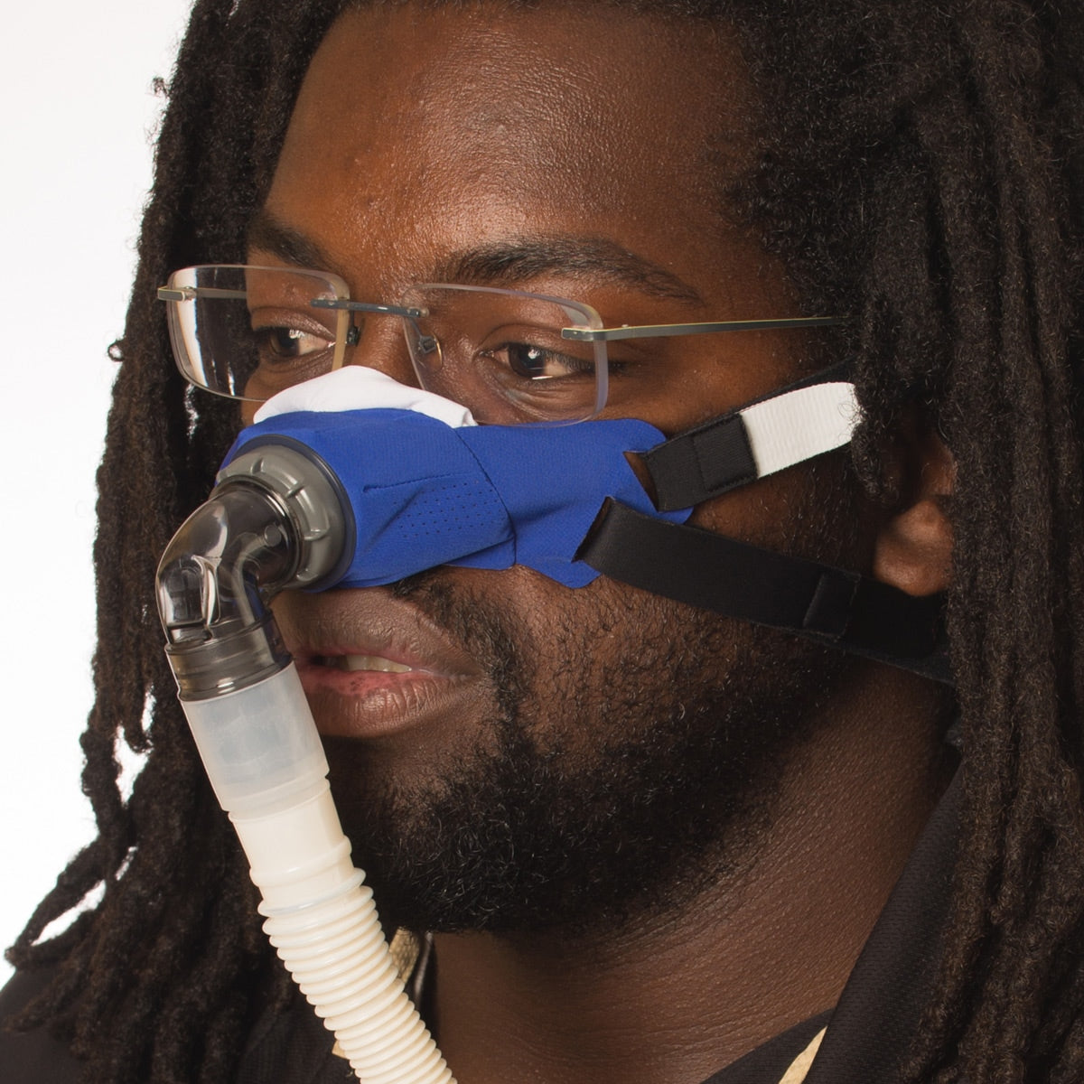 SleepWeaver 3D Soft Cloth Nasal CPAP Mask with Headgear 缩略图 4