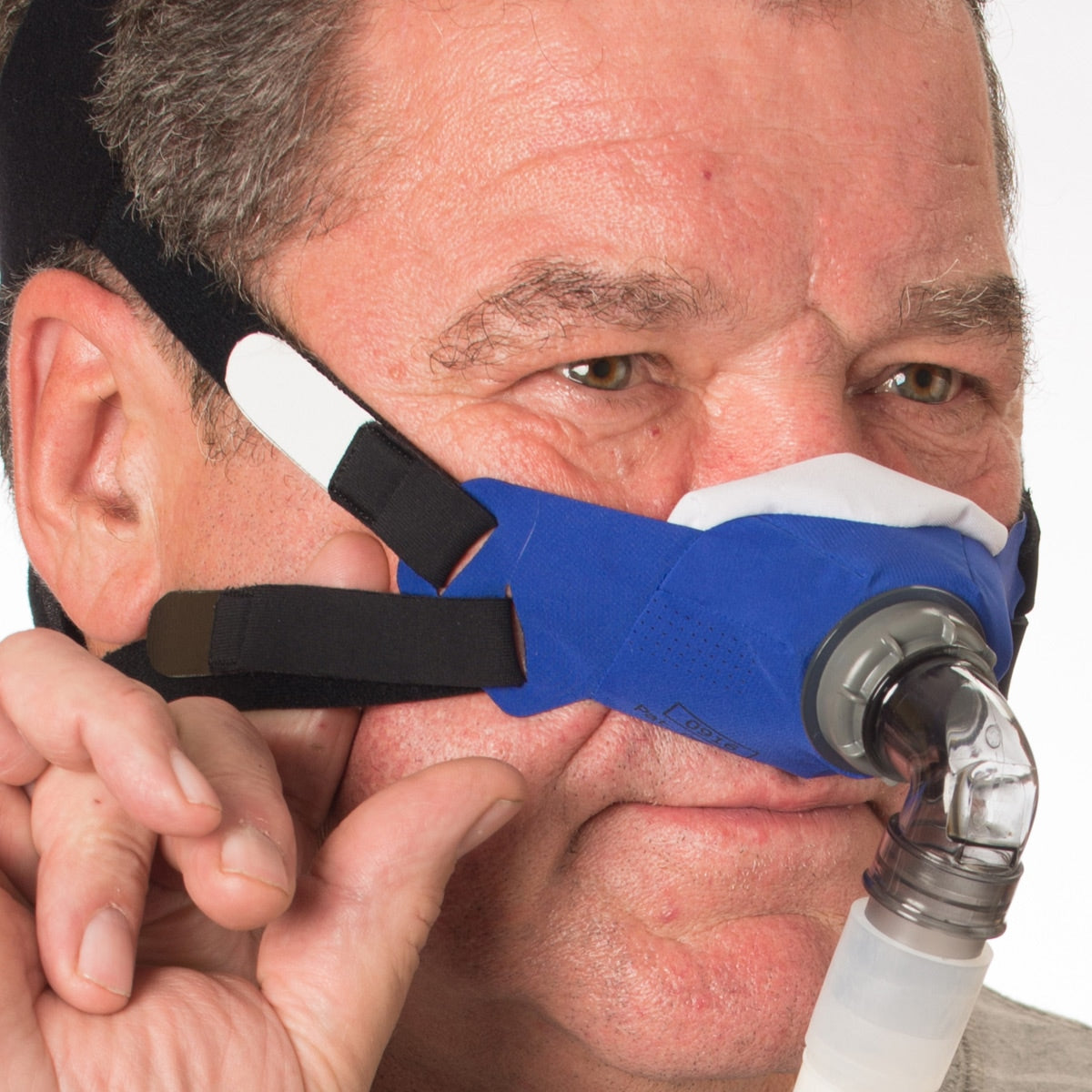 SleepWeaver 3D Soft Cloth Nasal CPAP Mask with Headgear 缩略图 5